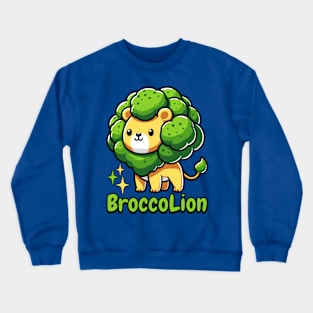 Broccoline! Cute Broccoli Lion! Cute Food Animals Crewneck Sweatshirt